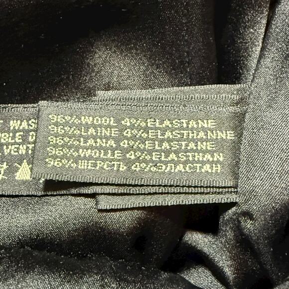 Ralph Lauren Black Label Wool Sheath Dress Square Notch Neck Black - Size 10 - Picture 5 of 11